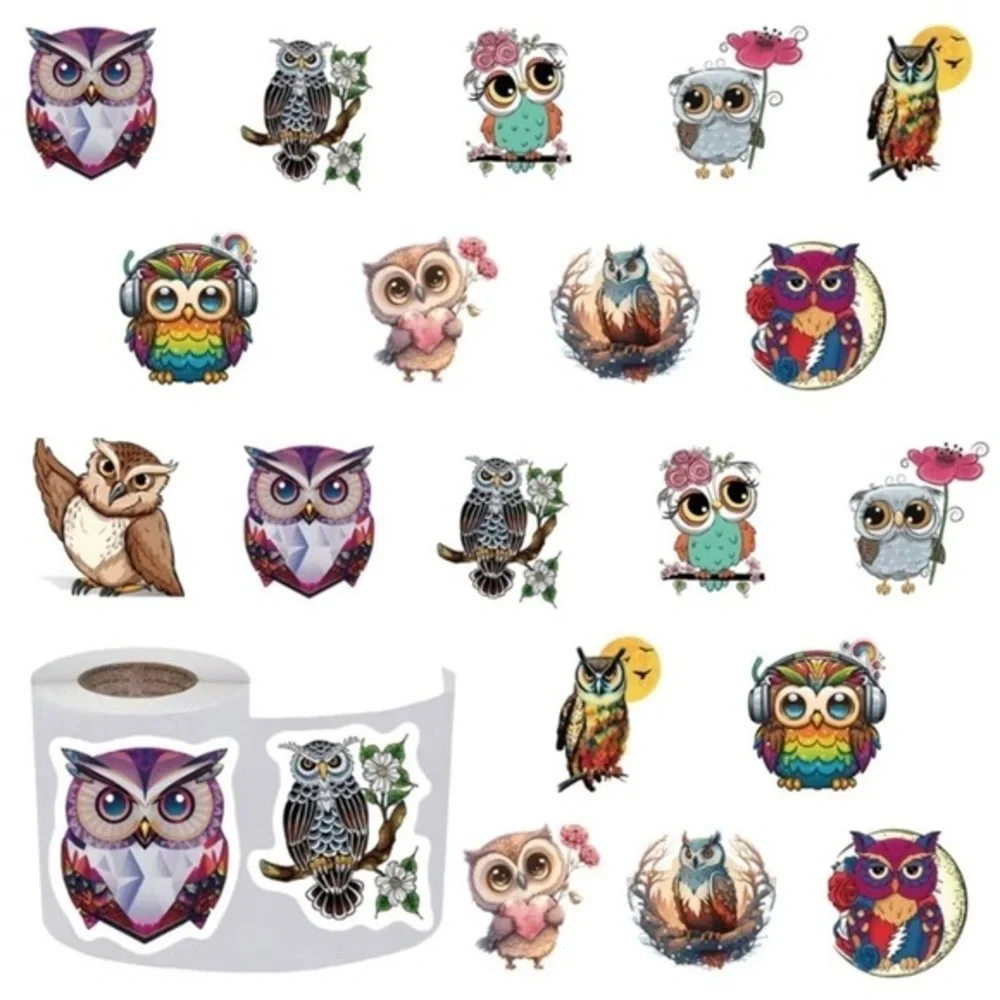40 Small Owl Stickers! (Quarter Size)